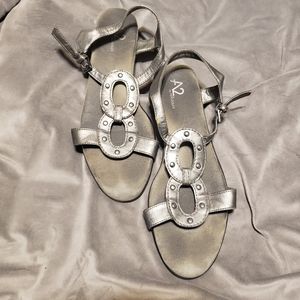 A2 Silver Sandals